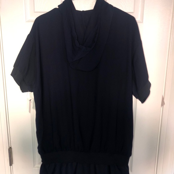 Blue jumpsuit with drawstrings - Picture 3 of 5